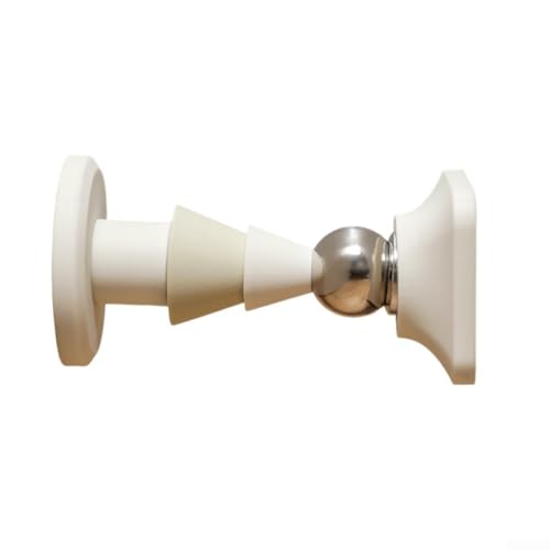 Türstopper mit Magnetverschluss aus weichem Silikon und Gummi für festen Halt, transparente Oberfläche, waschbar, Design (weiß) von Sandyseptember