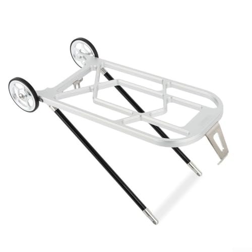 Ultraleichter Gepäckträger für Brompton, CNC-Aluminium-Halterung, ideal für 3sixty United Trifold (schwarz) von Sandyseptember