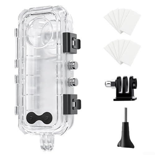 Wasserdichtes Gehäuse mit gehärteter Glaslinse für Insta360 X5 Kamera, kompatibel mit Tauchen und anderen Wasseraktivitäten bis zu 60 m Tiefe von Sandyseptember