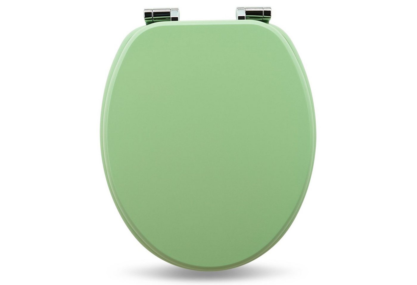 Sanfino WC-Sitz „Mint Green“ hochwertiger Toilettendeckel mit Absenkautomatik aus Holz, viele bunte Motive, hoher Sitzkomfort, einfache Montage von Sanfino
