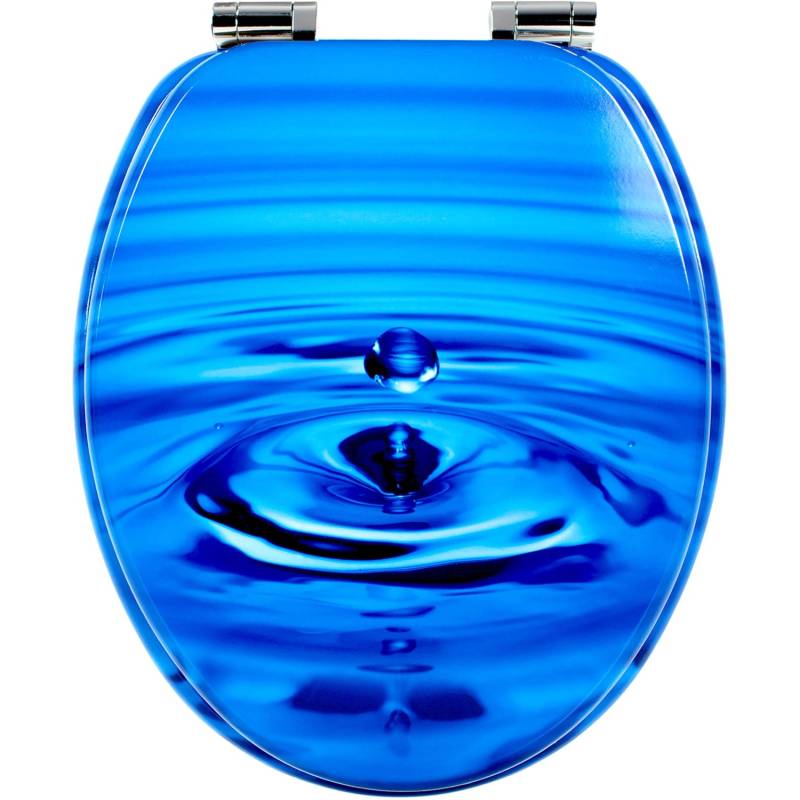 Sanfino WC Sitz Waterdrop Toilettendeckel mit Absenkautomatik aus Holz von Sanfino