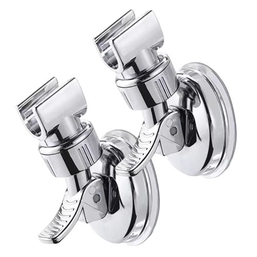 Duschkopfhalter, 2pcs Verstellbare Saugnapf -Becher -Halterung, Chrompolierte Halterung für Handheld -Duschen Duschkopfhalter, 2pcs Verstellbare Saugnapf -Becher -Halterung, Chrompolierte Halterung für Handheld -Duschen von Sanfiyya