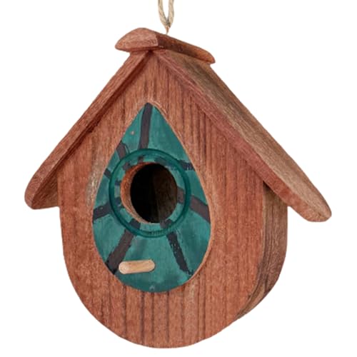 Holzvogelhaus, handgefertigtes hängendes Vogelhaus, natürliche Zedernholz -Vogel -Feeder -Unterkunft mit Belüftungslöchern für Garten, Hof/6.69x6.89 Holzvogelhaus, handgefertigtes hängendes Vogelhaus, natürliche Zedernholz -Vogel -Feeder -Unterkunft mit Belüftungslöchern für Garten, Hof/6.69x6.89 von Sanfiyya