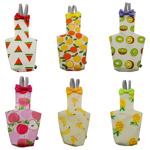 Sanfiyya Vogelwindeln für kleine Vögel, 6pcs Wiederverwendbare Vogelkleidung mit Wasserdichten inneren Schicht und einstellbar Sanfiyya Vogelwindeln für kleine Vögel, 6pcs Wiederverwendbare Vogelkleidung mit Wasserdichten inneren Schicht und einstellbar von Sanfiyya