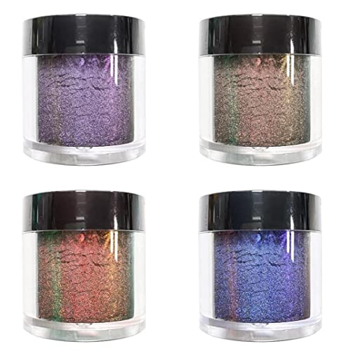 4 Stücke Farbwechsel Perlglanz Pulver Pigmente 4 Farbwechsel-glimmerpulver Für Epoxidglas Nägel Kunst Kosmetikfarbe Handwerker Kerze Machen Farbstoff von Sanfly