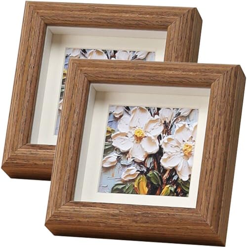 Sanfly Holz Bilderrahmen Ölmalerei Stick Mini Bilderrahmen Retro -fotorahmen Kinder Kunstwerk Aquarellmalerei Dekoration von Sanfly
