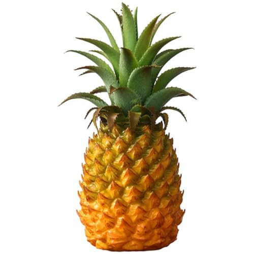 Sanfly Plastik Ananas Ornament Künstliche Früchte Dekor Lebensee Ananas Spielzeug Hawaiianer Früchte Dekoration Simulation Obst Ornamente Für Tisch von Sanfly