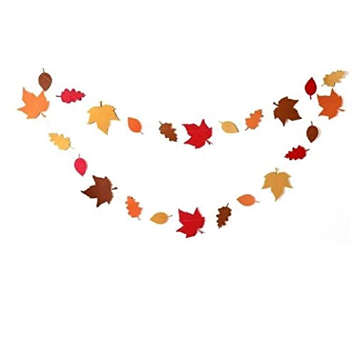 Thanksgiving Filz Ahornblätter Banner Ahornblatt Herbst Ernte Bunting Flag Girlande Decor Danksagungstag Dekoration von Sanfly