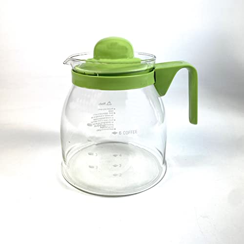 Sanfor | Kaffee-, Tee- und Wasserkrug | Glaskanne | Hitzebeständig | Mikrowellengeeignet | Transparent | 1000 ml von Sanfor