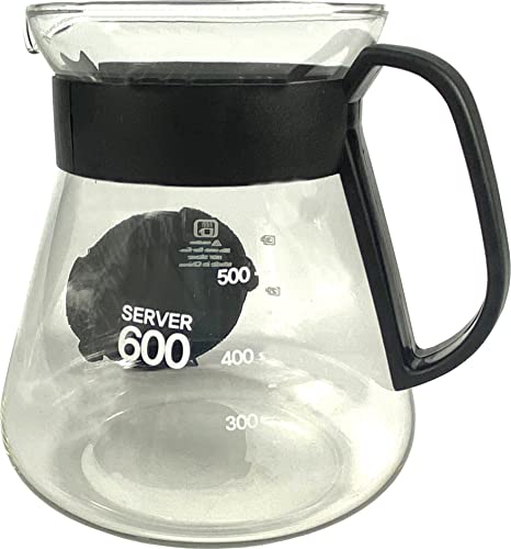 Sanfor | Kaffee-, Tee- und Wasserkrug | Glaskanne | Hitzebeständig | Mikrowellengeeignet | Transparent | 600 ml von Sanfor