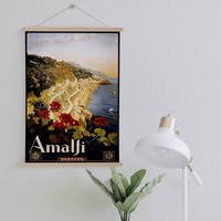 Amalfi, Italien Aufhänger Gerahmt Leinwanddruck| Wand Kunstdrucke| Leinwandbild| Fertig Zum Aufhängen| Moderne Wandkunst| Vintage Wanddekoration von Sangalyos