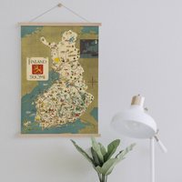 Hänger Gerahmt Leinwand Druck Von Vintage Finnland Reise Werbung| Wand Kunstdrucke| Leinwandbild| Fertig Zum Aufhängen| Wanddekoration von Sangalyos