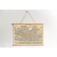 Karte Von Liverpool 1883 Leinwanddruck| Wand Kunstdrucke| Leinwandbild| Fertig Zum Aufhängen| Moderne Wandkunst| Vintage Landkarte Wanddekoration von Sangalyos