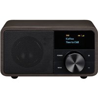 Sangean - Genuine Mini DDR-7 Tischradio dab+, ukw aux, Bluetooth® Dunkelbraun von Sangean
