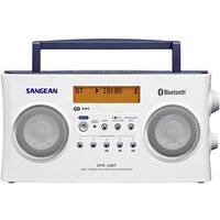 Sangean DPR-26 BT Kofferradio DAB+, UKW AUX, Bluetooth® Akku-Ladefunktion Weiß von Sangean