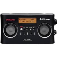 Sangean DPR-25+ Kofferradio DAB+, UKW AUX Akku-Ladefunktion Schwarz von Sangean