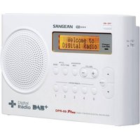 Sangean DPR-69+ Kofferradio DAB+, UKW Akku-Ladefunktion Weiß von Sangean