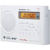 Sangean DPR-69+ Kofferradio DAB+, UKW Akku-Ladefunktion Weiß von Sangean
