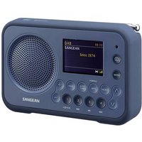 Sangean DPR-76BT Taschenradio DAB+, UKW AUX, Bluetooth® Tastensperre Dunkelblau von Sangean