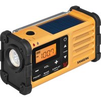 Sangean MMR-88 Outdoorradio UKW, MW Notfallradio Akku-Ladefunktion, Taschenlampe, wiederaufladbar, von Sangean