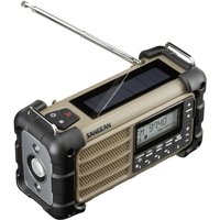 Braun - Sangean MMR-99 Outdoorradio ukw Notfallradio, Bluetooth® Solarpanel, spritzwassergeschützt, staubdi von Braun