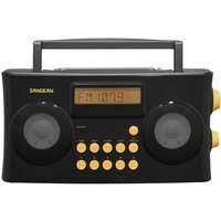 Sangean PR-D17 Taschenradio UKW, AM, FM AUX Sprachausgabe, Fühlbare Tasten, Weckfunktion Schwarz von Sangean