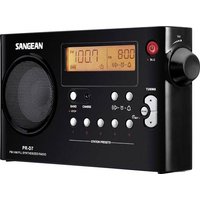 Sangean PR-D7 Kofferradio UKW, MW Schwarz von Sangean