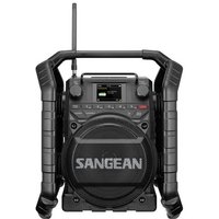 Sangean U-4X Baustellenradio DAB+, UKW Bluetooth®, USB, AUX, NFC wiederaufladbar, wasserdicht, sto� von Sangean