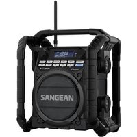Sangean U-4 DBT+ Baustellenradio DAB+, UKW AUX, Bluetooth®, USB Akku-Ladefunktion, wiederaufladbar, von Sangean