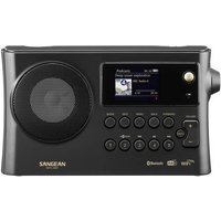 Sangean WFR-28BT Internet Tischradio DAB+, FM WLAN, Bluetooth®, AUX Akku-Ladefunktion, Spotify Schw von Sangean