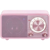 Sangean WR-7 Genuine Mini Tischradio UKW Bluetooth® wiederaufladbar Pink von Sangean