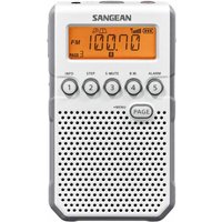 Sangean dt-800 white digital radio pocket am fm mit rds lcd display wiederaufladbare batterie von Sangean
