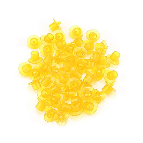 Bienenkönigin zeigenden Zellbecher 50pcs Kunststoff praktisch Hiveframeyläen (Gelb) von Sangeponiang