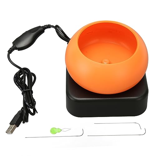 Für Elektro, für Perlenspinner, einstellbare Geschwindigkeit, USB -Stromversorgung, Vorwärtsreverse, Orange, für Schmuckherstellung von Sangeponiang