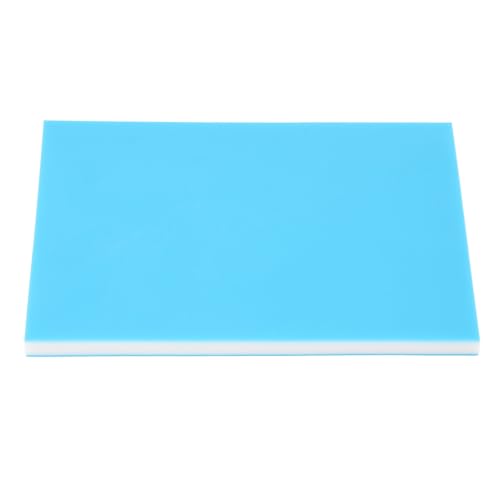 Für Gummi, für den Schnitzblock für Druckgrafik, Weichhandwerk Linoleum Block, 3 Schicht blau weiß blau 20x15x1cm von Sangeponiang