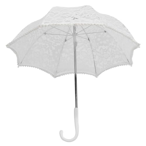 Für Spitzen, für romantische Stickereien Blumenbrautschirm, ergonomischer Griff, für Partyfotografie -Requisite (51322b (Kind)) von Sangeponiang
