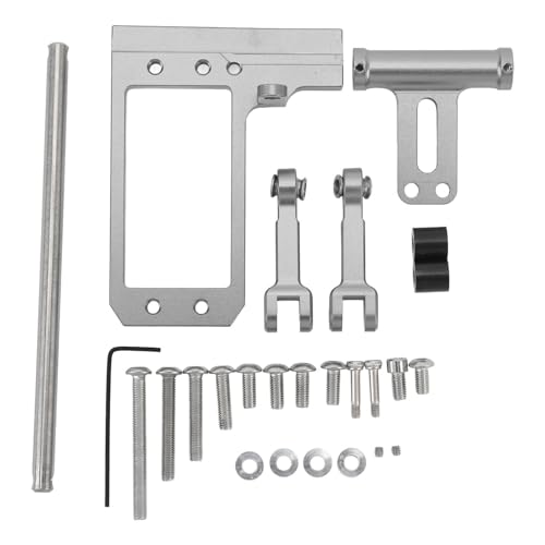 Für VP, für Servo -Mount, hydraulische Lenkverbindung, Ti -Farbe, Aluminiumlegierung, hohe Festigkeit, einstellbar, für 1/10 RC Car VP F10 von Sangeponiang