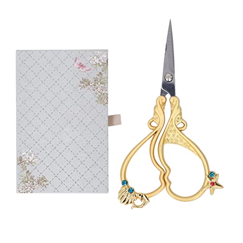 Für Vintage, für Stickerei Schere, Edelstahl rostfreie scharfe Klinge, Gold, für DIY Handwerk Nähen Für Vintage, für Stickerei Schere, Edelstahl rostfreie scharfe Klinge, Gold, für DIY Handwerk Nähen von Sangeponiang