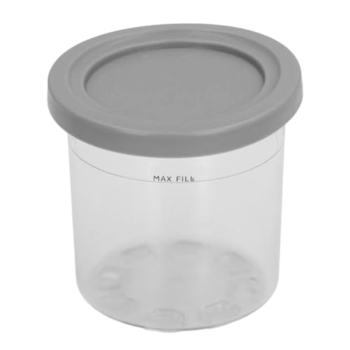 Für die NC299AM C300S -Serie für Eiscremesbehälter, PET -Deckel transparent, PC Cup -Körper für Eiscreme Pints (Grau) von Sangeponiang