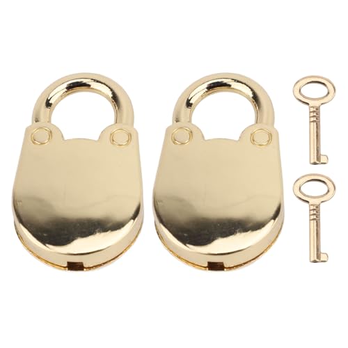 Mini-Bär-Vorhängeschloss, Zinklegierung, niedliches Hängeschloss zur Schmuckaufbewahrung (Hellgold) von Sangeponiang