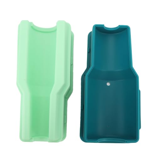 Sangeponiang Für 2pcs für Silikon, Zylindereiswürfelschale, professionelle einfache Freisetzung, große Kapazität, hohl, mit Deckel, für Getränke (Grün) von Sangeponiang