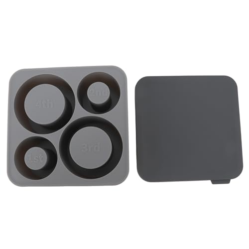 Sangeponiang Für Silikon für Eiswürfelschale, 4pcs Hohlzylinder, einfache Kapazität mit großer Kapazität mit Deckel, für 20oz 30 Unzen 40 Unzen Tasse (Grau) von Sangeponiang