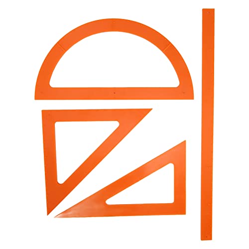 Sangeponiang Für die Braille School, für Braille Lineal Set, Dreieckslehrer und Lineal Set, Blind Learning Supplies von Sangeponiang