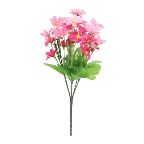 Sangeponiang Simulierte Blumen lebensee dekorative gefälschte Blumen romantische lebendige künstliche Blumenstrauß für Zaungarten (Roseate Chrysantheme) von Sangeponiang