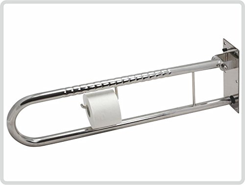 Stützklappgriff 85cm lang mit Toilettenpapierhalter - Stützgriff Klappgriff Stützklappgriff 85cm lang mit Toilettenpapierhalter - Stützgriff Klappgriff von Sani-Alt