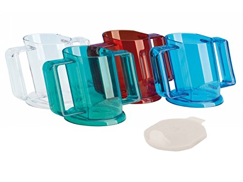 Trinkbecher HANDYCUP Trinklernbecher Schnabeltasse mit Deckel für Tee spülmaschinenfest, rot-transparent Trinkbecher HANDYCUP Trinklernbecher Schnabeltasse mit Deckel für Tee spülmaschinenfest, rot-transparent von Sani-Alt