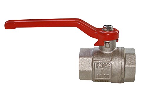Kugelhahn beidseitig Innengewinde, IG-IG von 1/2' bis 2 1/2' mit Hebelgriff - Pressmessing - mit vollem Durchgang, Größe Kugelhahn:21/2 Zoll IG-IG von Sani-Flex