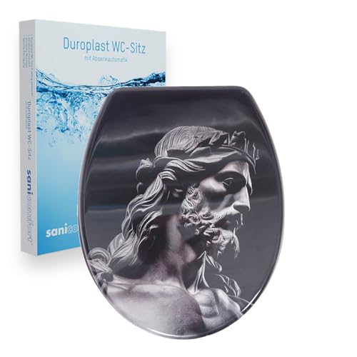 sanicomfort WC-Sitz, Duroplast, mit Absenkautomatik, Toilettensitz passend für alle handelsüblichen WC-Becken (Divine) sanicomfort WC-Sitz, Duroplast, mit Absenkautomatik, Toilettensitz passend für alle handelsüblichen WC-Becken (Divine) von Sanicomfort