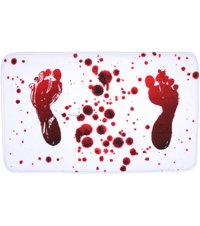 Badematte Blood Feet Sanilo, rutschhemmend, waschbar, schnelltrocknend, Polyester, rechteckig, sehr weich, hochwertig & modern, 50 x 80 cm oder 70 x 110 cm von Sanilo