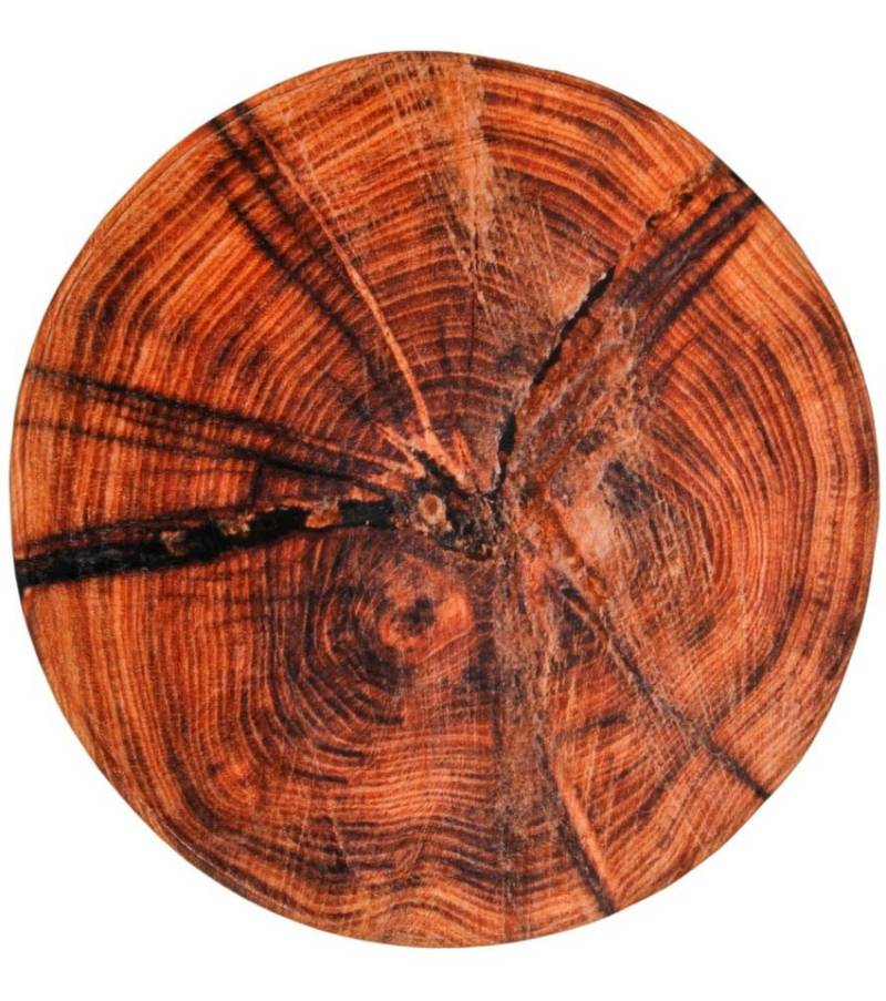 Sanilo Badematte Old Tree, Höhe 15 mm, schnell trocknend, Polyester, rund, Memory Schaum von Sanilo